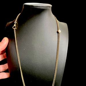 Antique pocket watch chain with slide